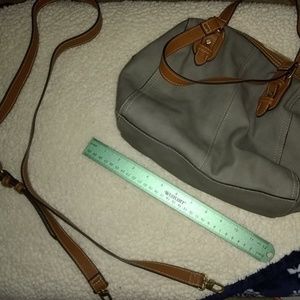 Grey/Brown Satchel (no brand)